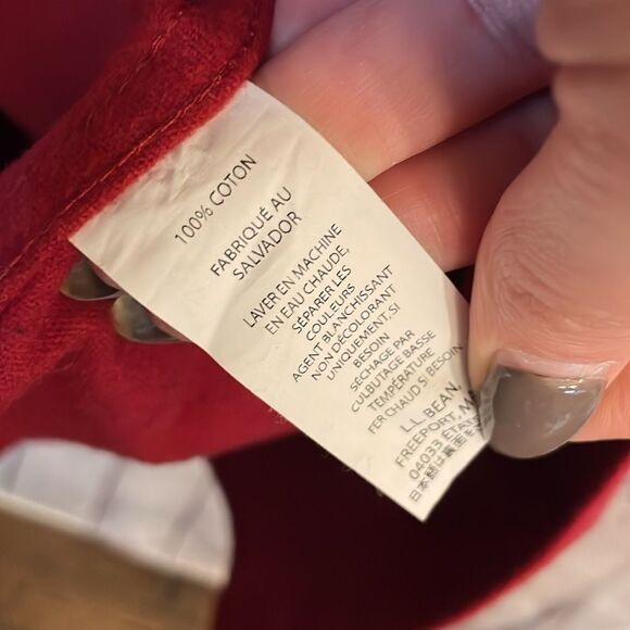 L.L. Bean Burgundy Flannel Shirt X-Large / Tall - Very nice and soft! - Picture 5 of 6